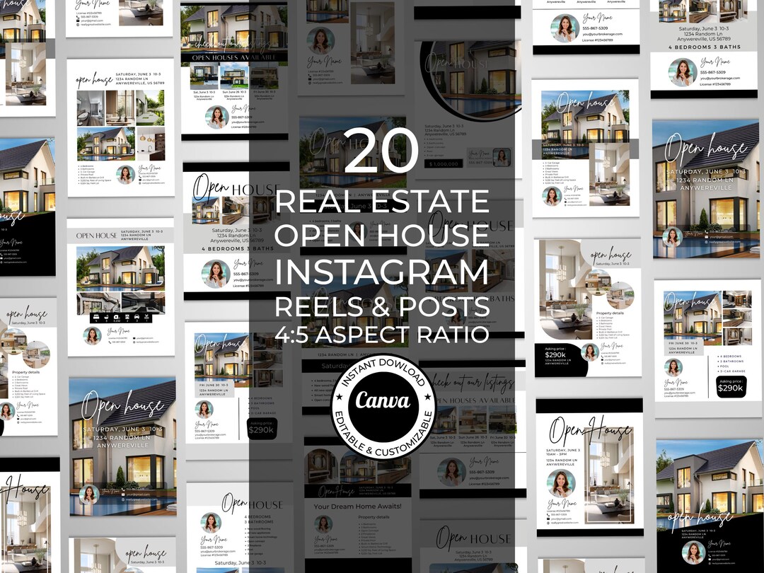 Real Estate Marketing | Social Media Templates | Instagram Posts ...