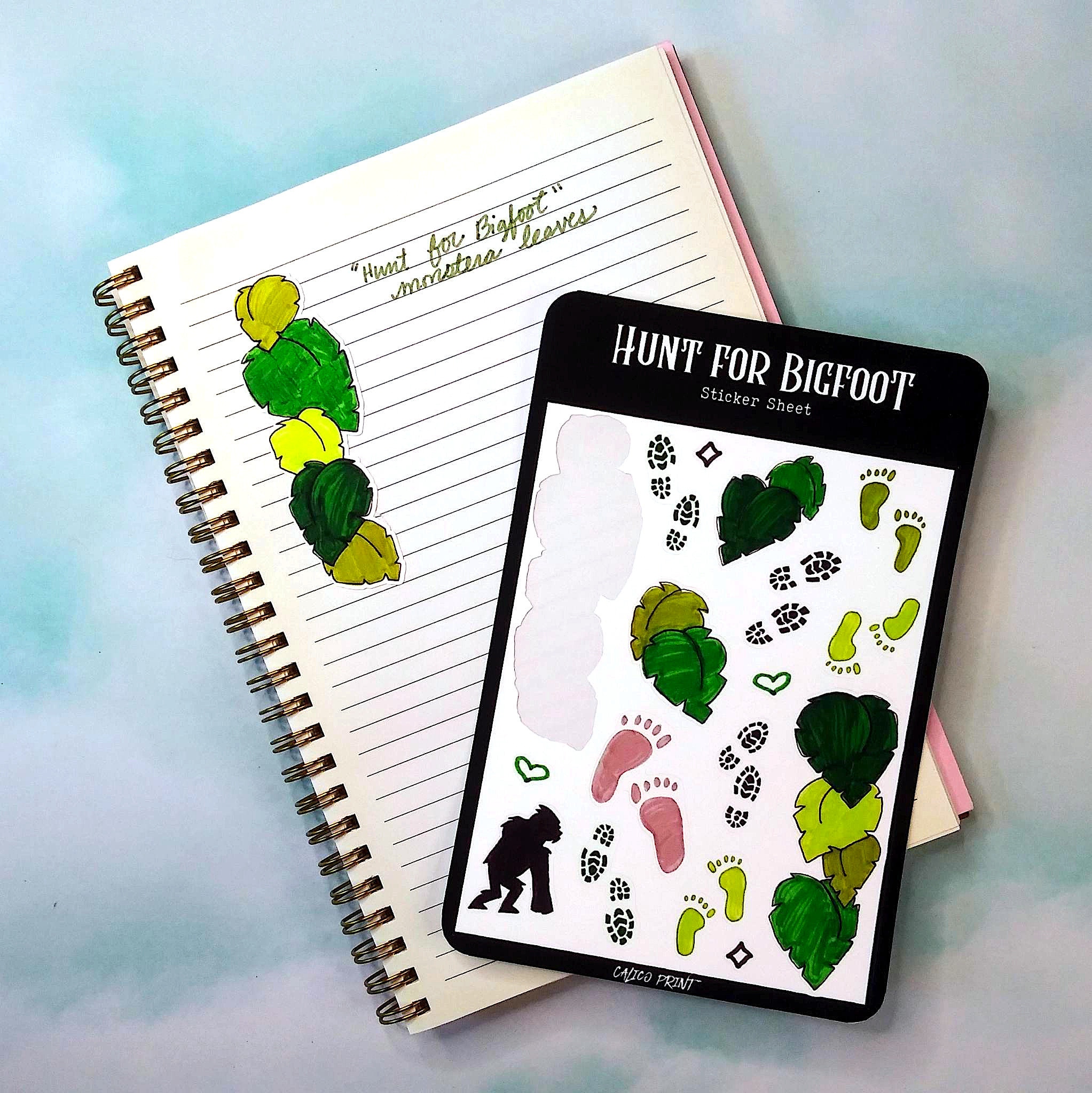 One Sticker Examples One Page Sticker Sheet - Etsy