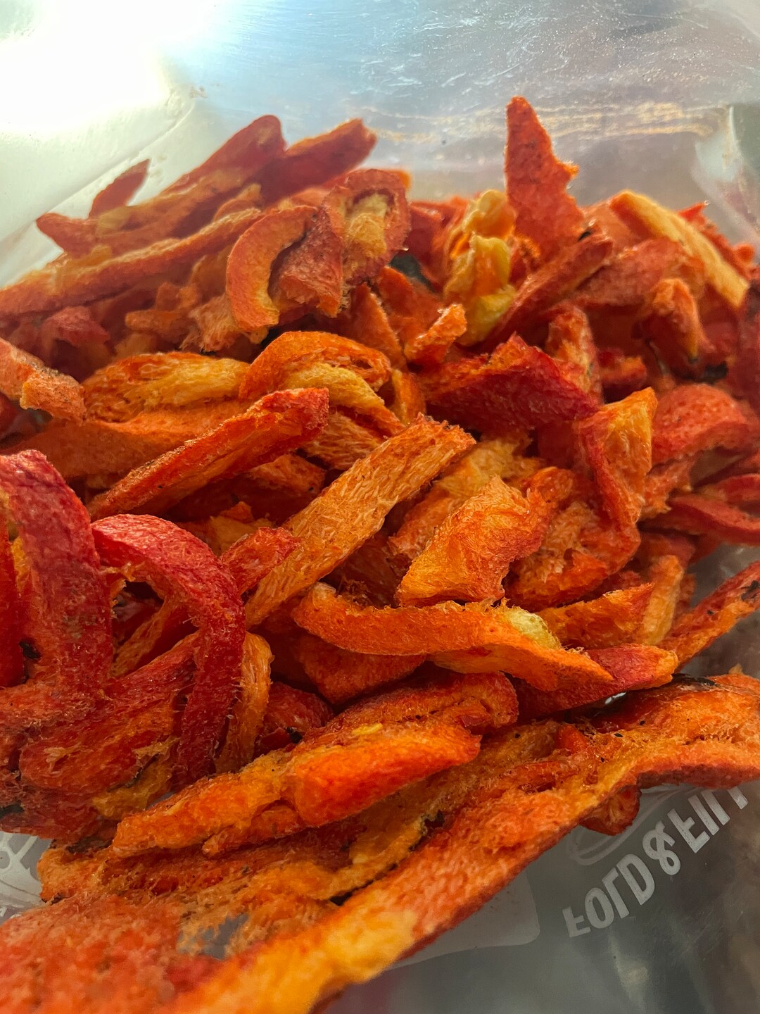 Freeze Dried Roasted Red Bell Peppers Julienne Sliced Red Etsy