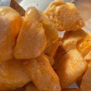 Caramel Peaches - Freeze dried caramel peaches -  Fresh peaches tossed in caramel sauce freeze dried to perfection-peach snacks