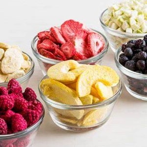 Freeze Dried organic Fresh Fruit- powdered smoothie fruits - apple,strawberries, bluberries, peaches, mangos,watermelon ect ready to enjoy