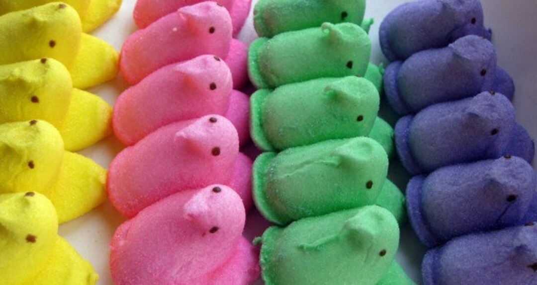 Freeze Dried Marshmallow Bunnies and Chicks , Freeze Dried Peeps, Fresh