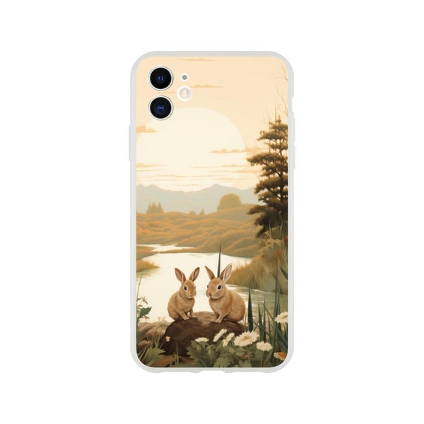 Rabbit Phone Case - Etsy