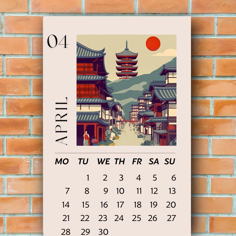 2025 Anime Wall Calendar Etsy