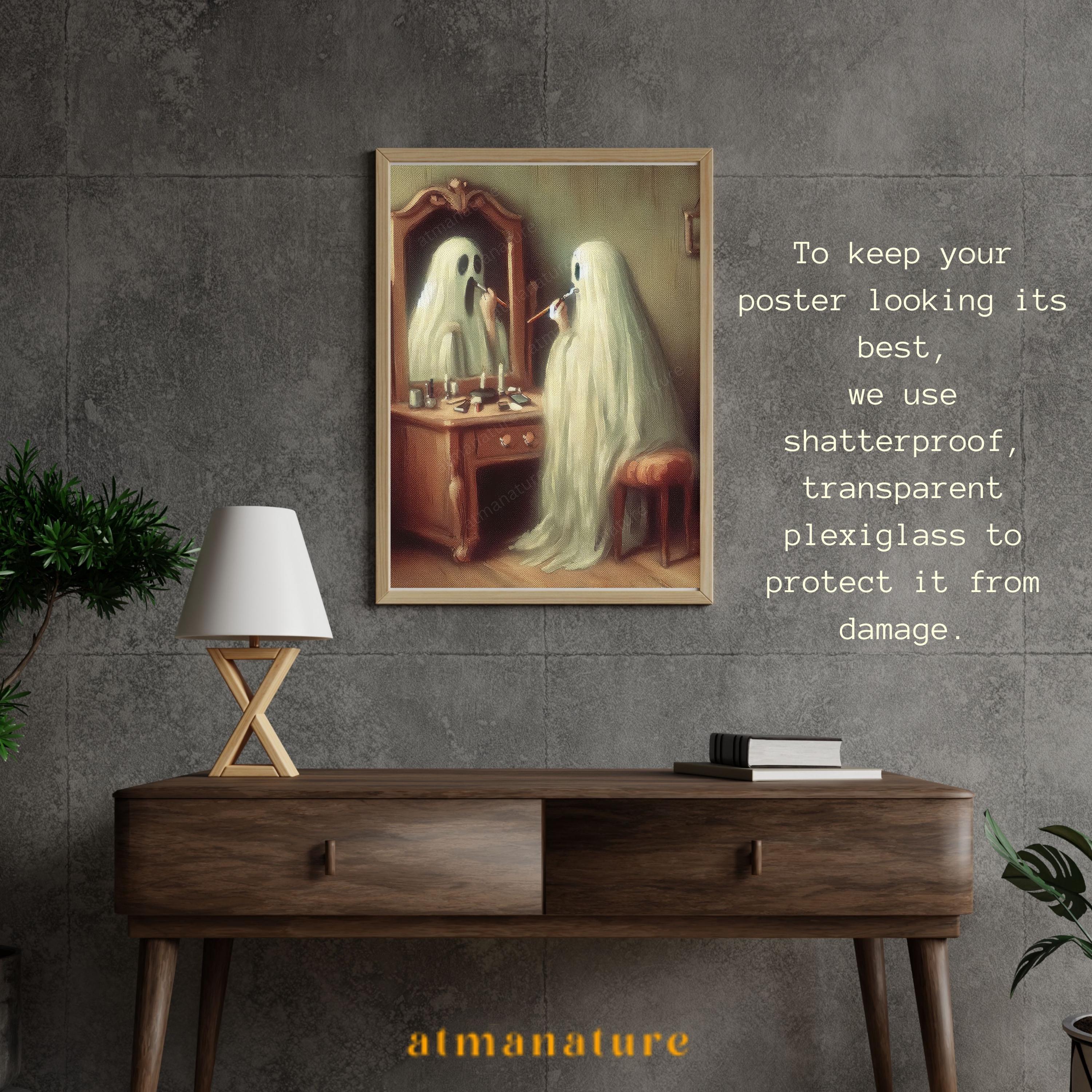 2025 Hologram Ghost Mirror - Spooky Halloween Decor For Indoor Walls & Parties