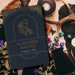 DM Hardcover Journal D&D Dungeon Master Notebook | Dungeons and Dragons Class Journal Spell Book | Campaign Planning 5E  | Hardcover Journal