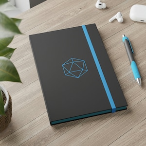 D&D Campaign Notes - Adventurer&#39;s Journal Dungeons and Dragons TTRPG - Hardcover Ruled Notebook