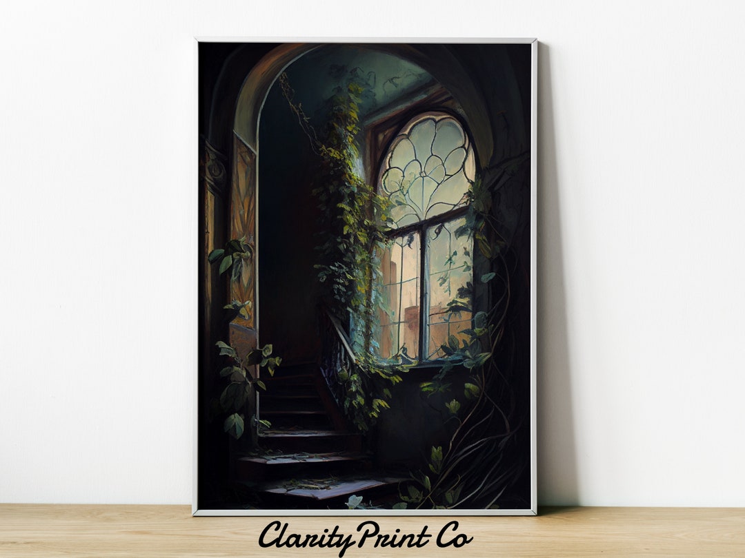 Dark Academia Print | Oil Painting | Abandoned Victorian Art | Vintage ...