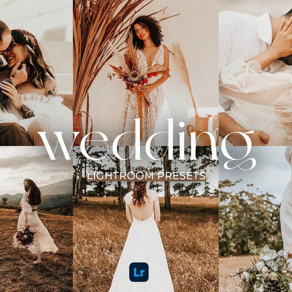 24 Best Wedding Lightroom Presets | Mobile & Desktop | Minimal Filters | Wedding Photography | Wedding Preset | Couple Preset