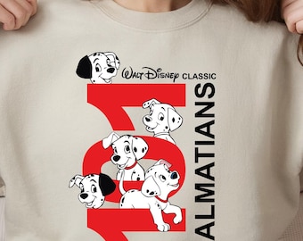 Disney 101 Dalmatians Sweatshirt, 101 Dalmatian Family Hoodie, Disney Dogs Shirt, Disneyland WDW Matching Family Crewneck