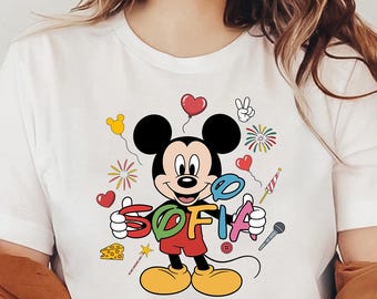 Custom Name Disney Shirt, Mickey Family Matching Shirts, Birthday Kids Disney Shirt, Personalized Mickey Mouse Tee, Customize Mickey Shirt