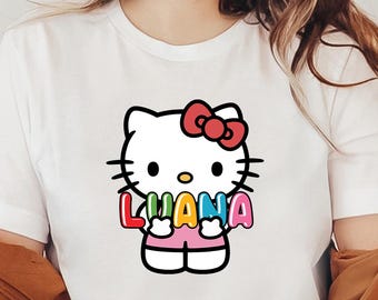 Chemise anniversaire chaton, chemise chaton personnalisée, bonjour anniversaire chaton, t-shirt anniversaire chaton, t-shirt personnalisé chaton, t-shirt chaton personnalisé