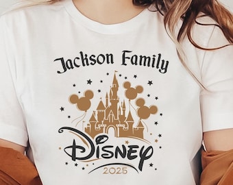 Personalized Disney Trip Shirts, Disneyland Shirts, Disney Vacation T-shirt, Disney Family Matching Shirt, Magical Castle Shirt, Disneyworld