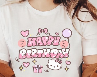 Kitty Shirt Sweatshirt & Hoodie, Y2K Inspired Matching Shirt, Hello Cat Shirt, Kawaii Shirt, Kitty Group Shirt, Hello Cat Birthday Shirt