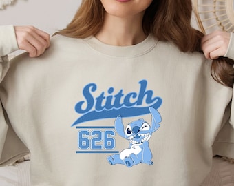 Vintage Stitch Sweatshirt, Retro Stitch Hoodie, Experiment 626 Shirt, Disney Trip Shirt, Disneyworld Vacation Shirt, Stitch Lover Gift
