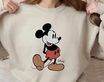 Retro Mickey Mouse Shirt, Vintage Mickey Sweatshirt, Disneyworld Shirts, Disney Family Vacation, Classic Mickey, Basic Mickey, Simple Mickey