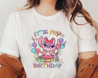 It's My Birthday Shirt, Stitch Shirt, Disney Shirt, Stitch Party Shirt, Disney Birthday Party, Stitch Birthday Shirt, Birthday Girl Shirt
