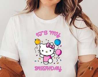 Kitty Shirt Sweatshirt & Hoodie, Y2K Inspired Matching Shirt, Hello Cat Shirt, Kawaii Shirt, Kitty Group Shirt, Hello Cat Birthday Shirt