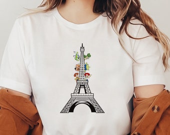 Sudadera con capucha y camiseta de Toy Story de Disneyland París, sudadera de Toy Story de la Torre Eiffel, sudadera de vacaciones en Disney París, Disneyworld París