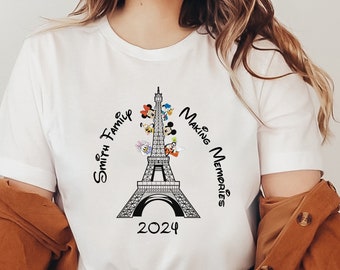 Disneyland Paris Mickey and Minnie Sweatshirt Hoodie & Shirt, Eiffel Tower Mickey and Minnie Sweatshirt, Custom Disney Paris Vacation Shirt