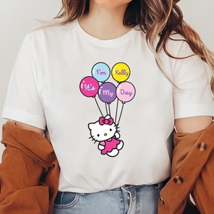 Kitty Shirt Sweatshirt & Hoodie, Y2K Inspired Matching Shirt, Hello Cat Shirt, Kawaii Shirt, Kitty Group Shirt, Hello Cat Birthday Shirt