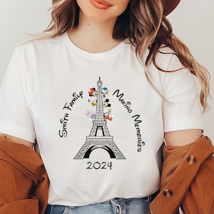 Disneyland Paris Mickey and Minnie Sweatshirt Hoodie & Shirt, Eiffel Tower Mickey and Minnie Sweatshirt, Custom Disney Paris Vacation Shirt