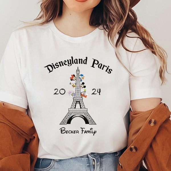 Disneyland Paris Mickey and Minnie Sweatshirt Hoodie & Shirt, Eiffel Tower Mickey and Minnie Sweatshirt, Custom Disney Paris Vacation Shirt