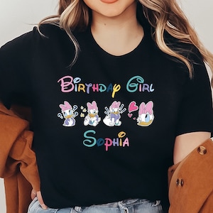 Daisy Duck Shirt, Disneyland Shirt, Disney World Shirt, Disney Familie Shirt, passende Disney Shirts, Geschenk für Mädchen,