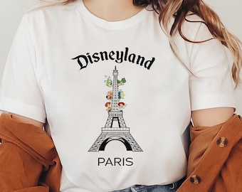 Sudadera con capucha y camiseta de Toy Story de Disneyland París, sudadera de Toy Story de la Torre Eiffel, sudadera de vacaciones en Disney París, Disneyworld París