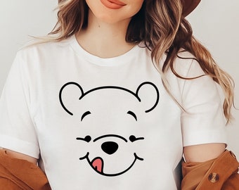 Felpa con cappuccio e maglietta con schizzo di Winnie the Pooh, felpa vintage di Winnie, maglietta semplice con Pooh, maglietta Disney Vacay, maglietta classica con orsetto Pooh