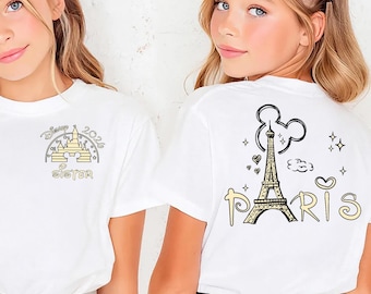 Disneyland Paris Shirt, Disney Paris Urlaub Shirt, Disney Eiffelturm T-Shirt, 2026 Familien Urlaub Shirt, Disneyland Paris Familien Matching
