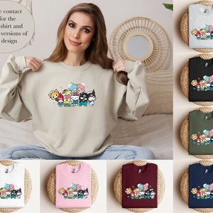 Kitty Shirt Sweatshirt & Hoodie, Nurse Kitty Shirt, Hello Cat Shirt, Kawaii Shirt, Kitty Group Shirt, Hello Cat Nurse Shirt, Doctor Kitty image 8