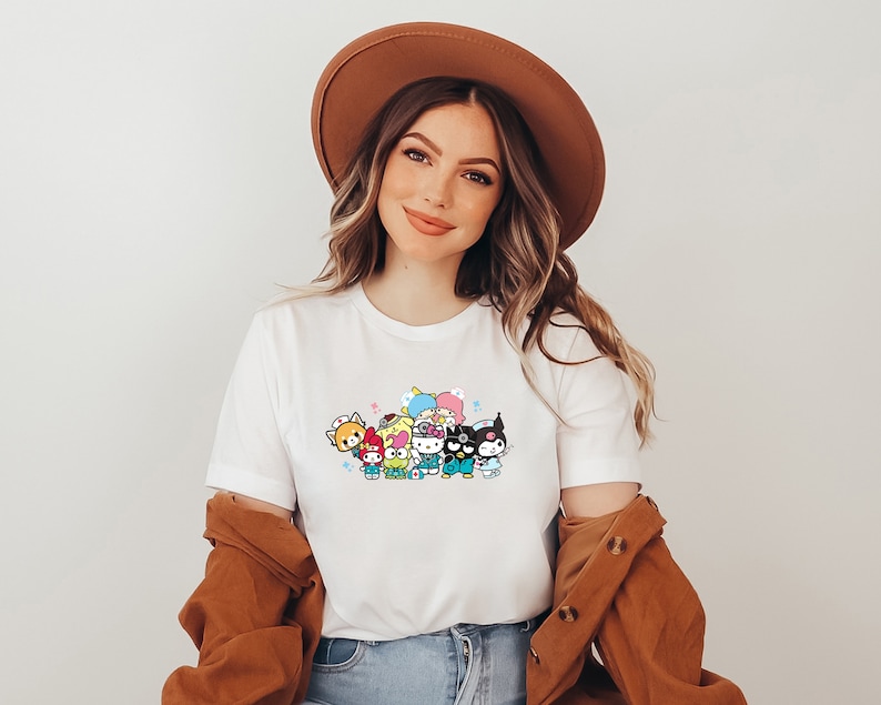 Kitty Shirt Sweatshirt & Hoodie, Nurse Kitty Shirt, Hello Cat Shirt, Kawaii Shirt, Kitty Group Shirt, Hello Cat Nurse Shirt, Doctor Kitty image 2
