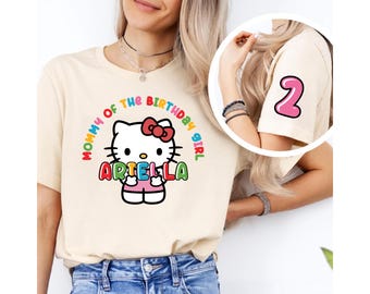 Chemise anniversaire chaton, chemise chaton personnalisée, bonjour anniversaire chaton, t-shirt anniversaire chaton, t-shirt personnalisé chaton, t-shirt chaton personnalisé
