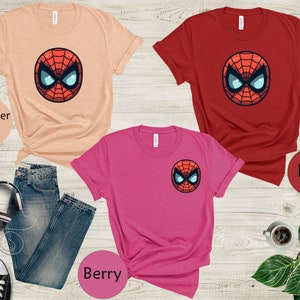 Spider-Man Tshirt, Avengers Team Shirt, Peter Parker Tee, Spiderman Party Tee, Marvel Shirt, Superhero Shirt for Men and Women, Kid, Toddler image 7