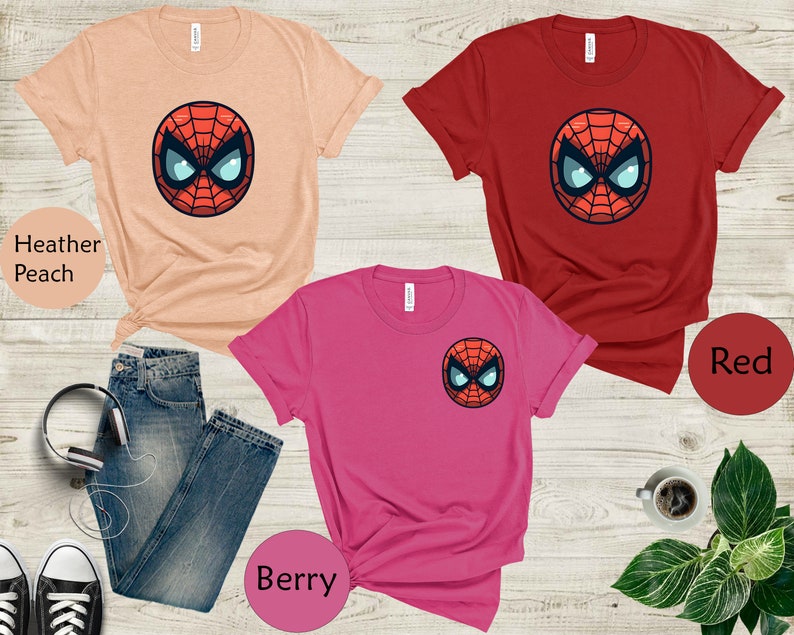 Spider-Man Tshirt, Avengers Team Shirt, Peter Parker Tee, Spiderman Party Tee, Marvel Shirt, Superhero Shirt for Men and Women, Kid, Toddler image 7