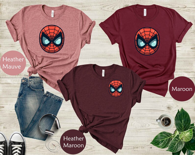 Spider-Man Tshirt, Avengers Team Shirt, Peter Parker Tee, Spiderman Party Tee, Marvel Shirt, Superhero Shirt for Men and Women, Kid, Toddler image 8