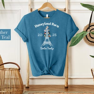 Custom Disney Paris Family Matching Shirt, Disneyland Paris Trip Shirt, Eiffel Tower Mickey and Friends Tee, 2025 Paris Vacation Shirt image 6