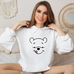 Sketch Winnie The Pooh Sweatshirt Hoodie & Shirt, Vintage Winnie Sweatshirt, Simple Pooh Shirt, Disney Vacay Shirt, Classic Pooh Bear Shirt