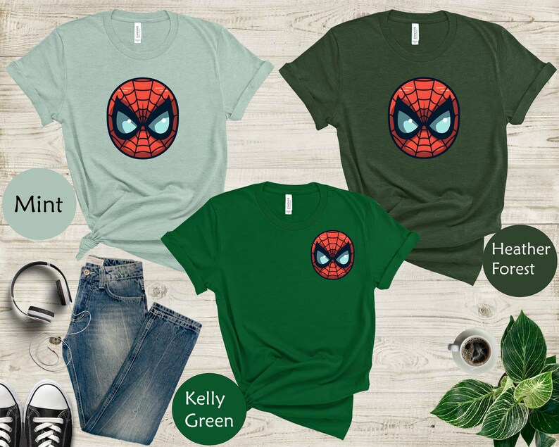 Spider-Man Tshirt, Avengers Team Shirt, Peter Parker Tee, Spiderman Party Tee, Marvel Shirt, Superhero Shirt for Men and Women, Kid, Toddler image 5