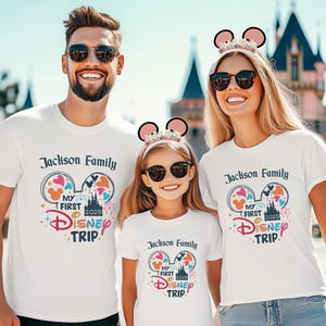 Personalized Disney Trip Shirts, Disneyland Shirts, Disney Vacation T-shirt, Disney Family Matching Shirt, Magical Castle Shirt, Disneyworld