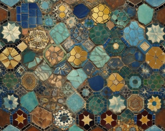 Digital Mosaic Pattern
