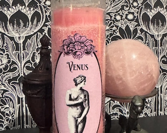 Venus Ritual Candle – Love, Beauty, Attraction Altar Offering