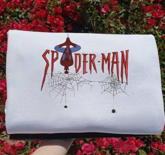 Spiderman Crewneck, Spiderman Sweatshirt, Spiderman embroidered sweatshirt, Vintage Shirts, No Way home hoodie, fathers day gift.