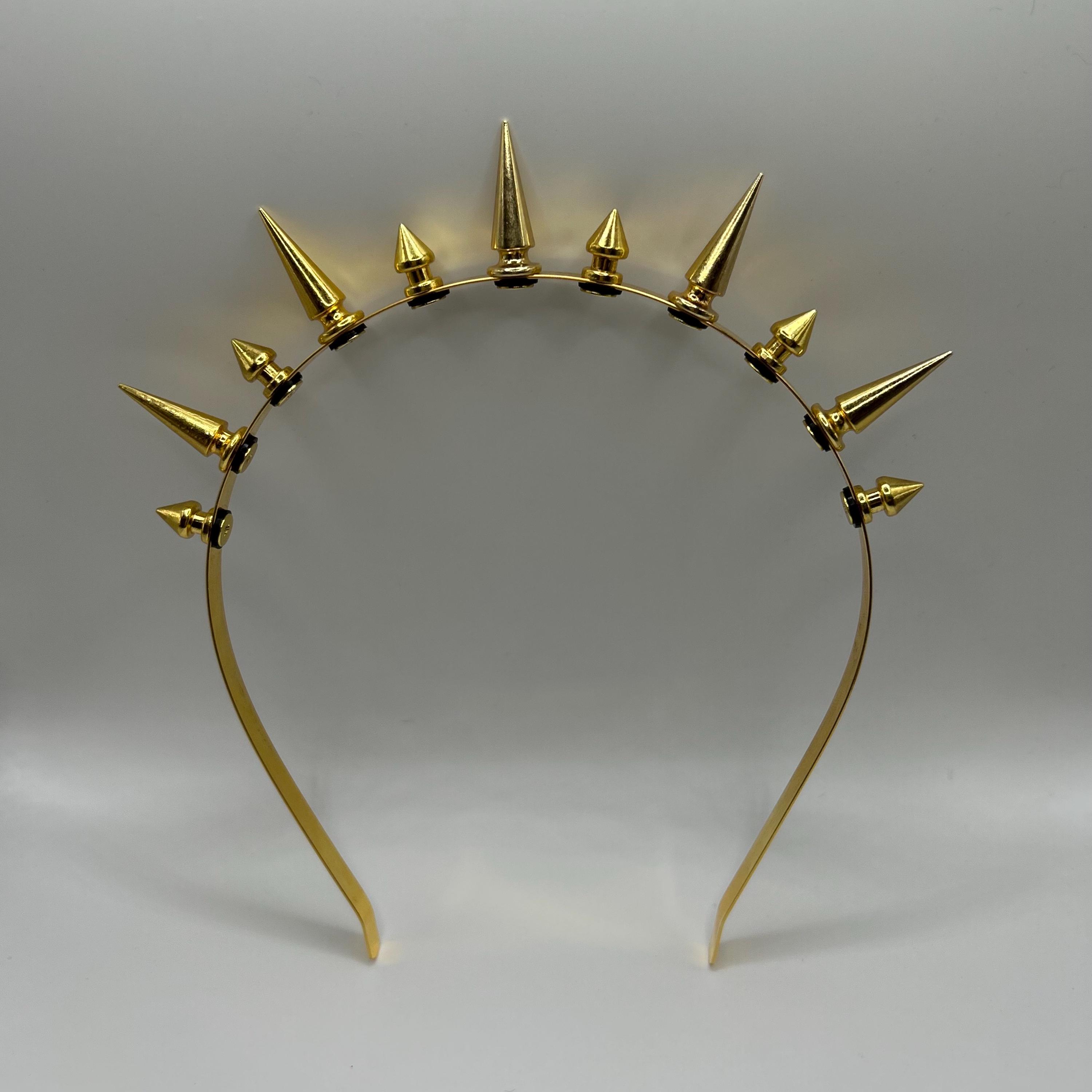 Out of stock !  Gold spike headband Gold Spiked Headband - Etsy main image 2