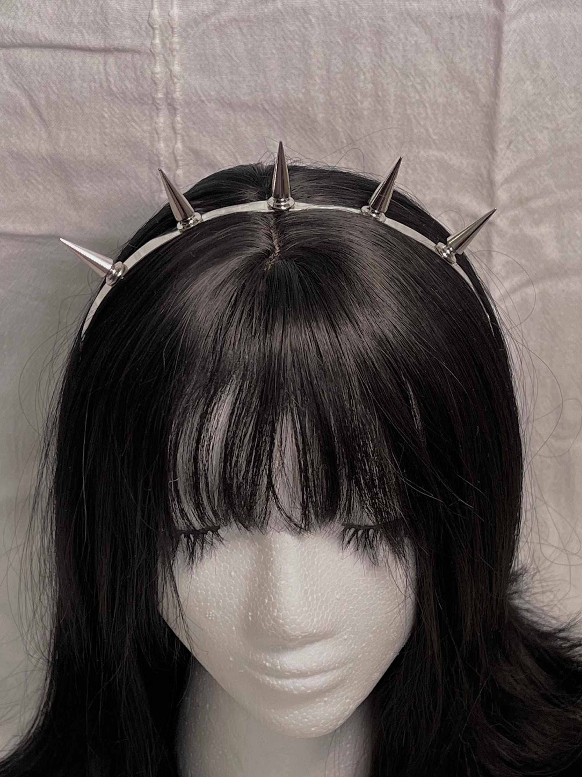 Spike studded headband | alternative horror grunge gothic Halloween cosplay hair accessories | handmade