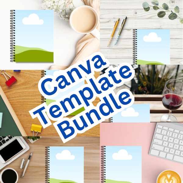 20 Spiral Notebook mock up bundle, Canva Spiral Mockup bundle, Notebook bundle, Journal Mockup, Book Mock Up, Spiral Journal Mock up, Canva