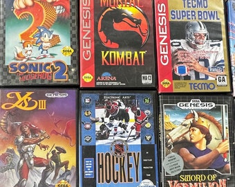 Sega Genesis Games, Vintage Video Games, 1990s Sega, Complete in