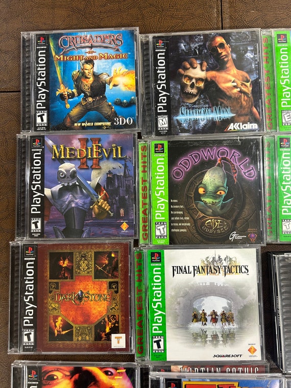 1990s Playstation Games, PS1, 1 Previous Owner - Etsy