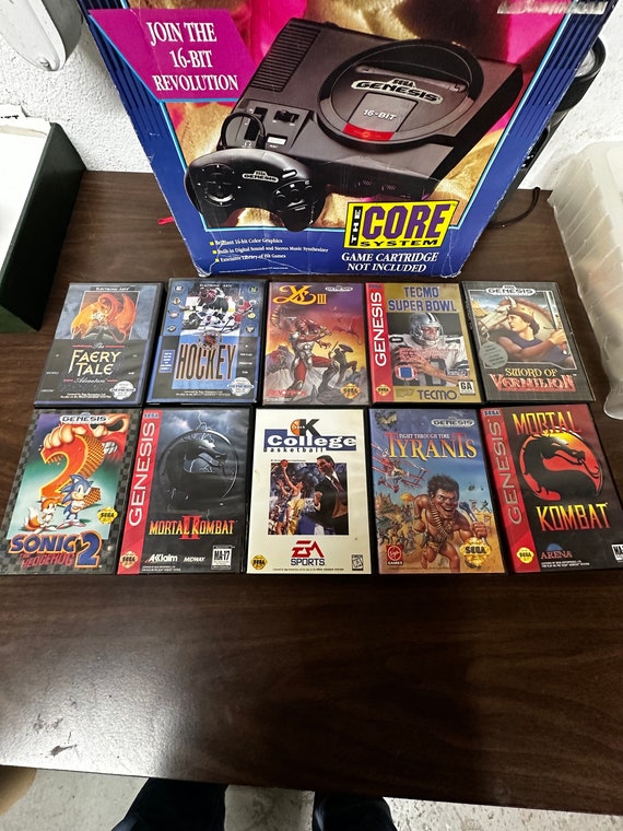 Sega Genesis Games, Vintage Video Games, 1990s Sega, Complete in